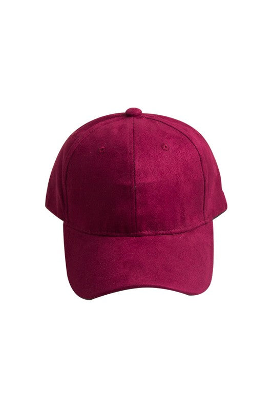 SUEDE BALL CAP