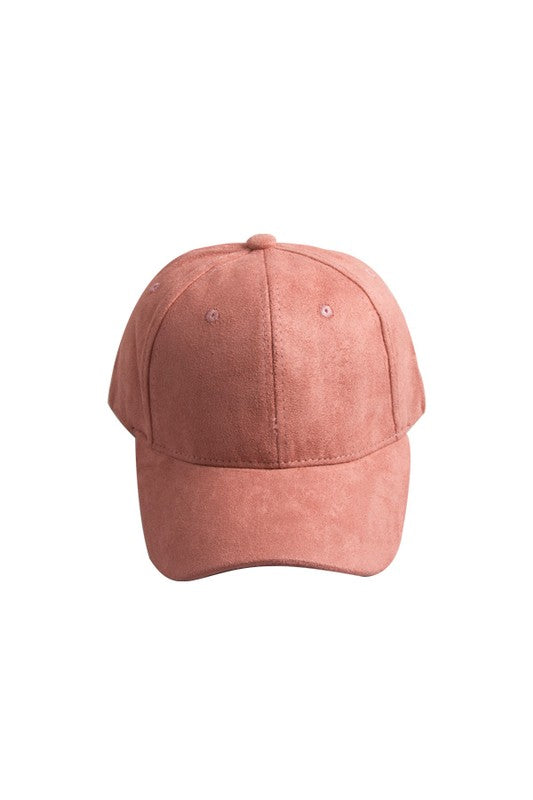 SUEDE BALL CAP