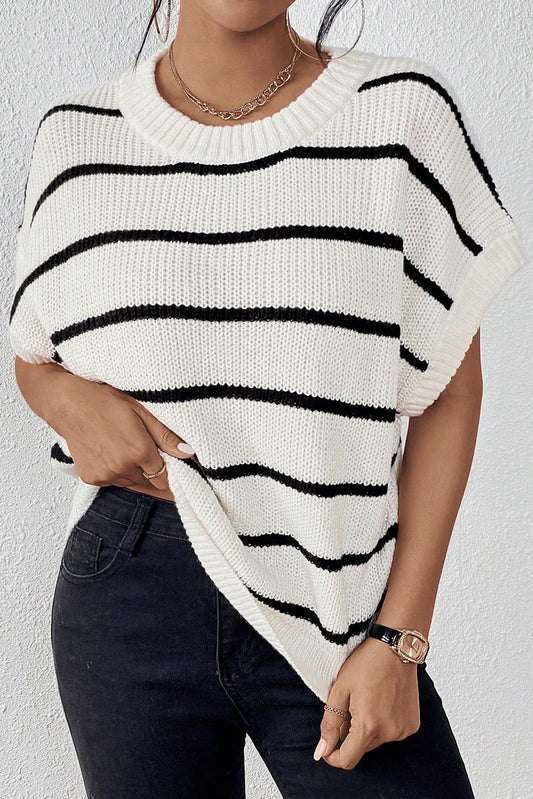 Striped Round Neck Sweater