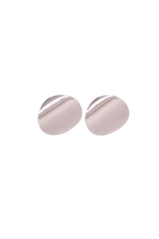 Minimal Chic Wrinkled Plate Earrings